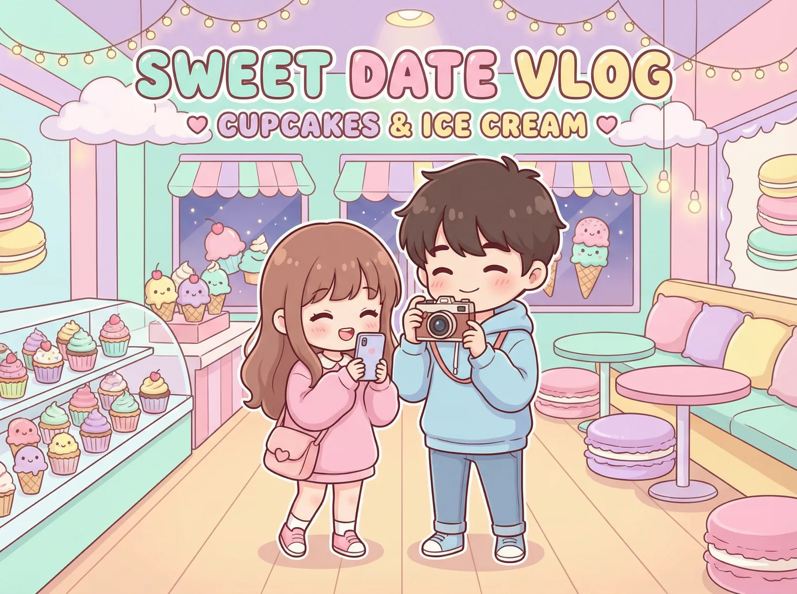 糖心 Vlog - 甜品店探店约会
